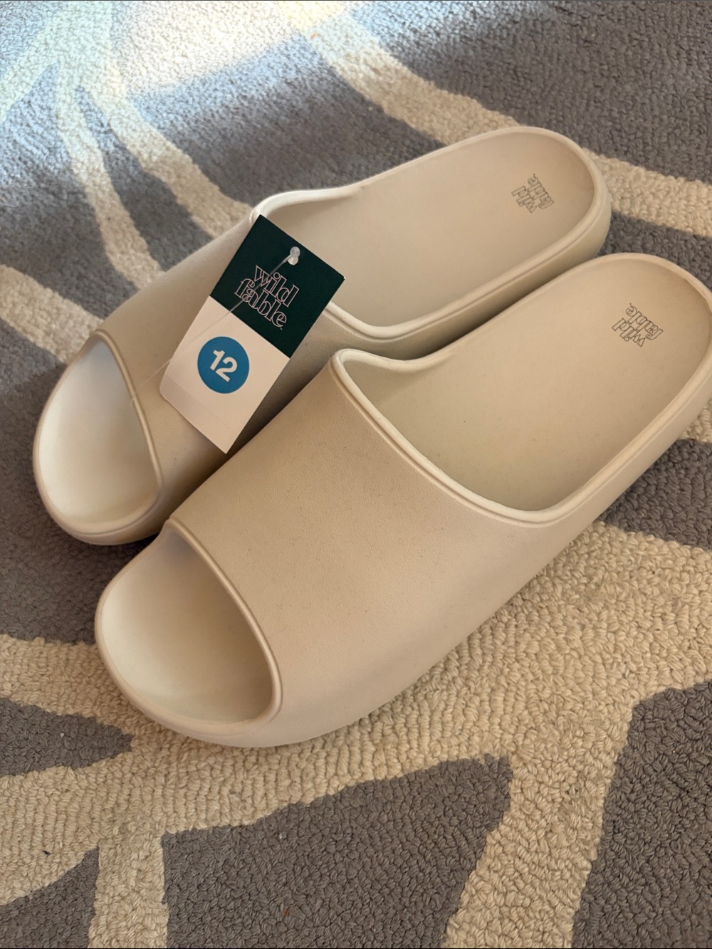 wild fable Ivory Slide Sandals